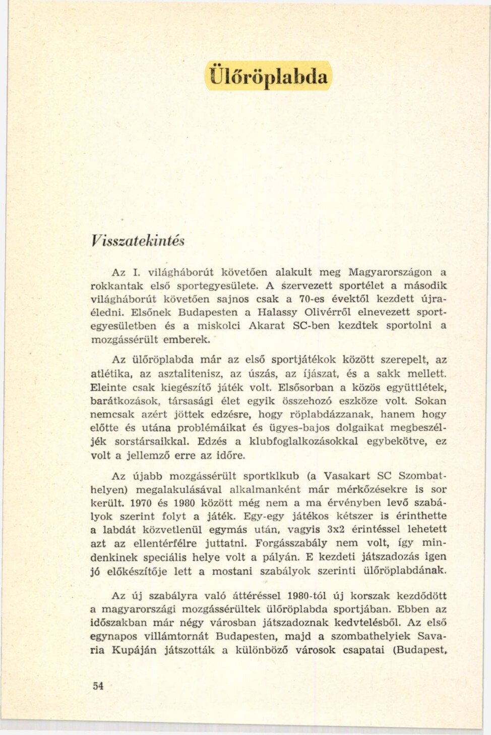 1984 Uloroplabda. Roplabda Mindentudo 1984 1985 1673300641 pages56 62 borító
