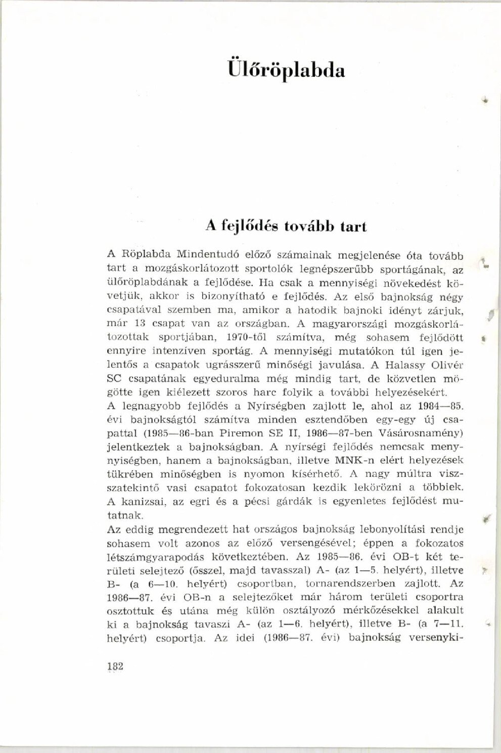 1988 A fejlodes tovabb tart. Roplabda Mindentudo borító