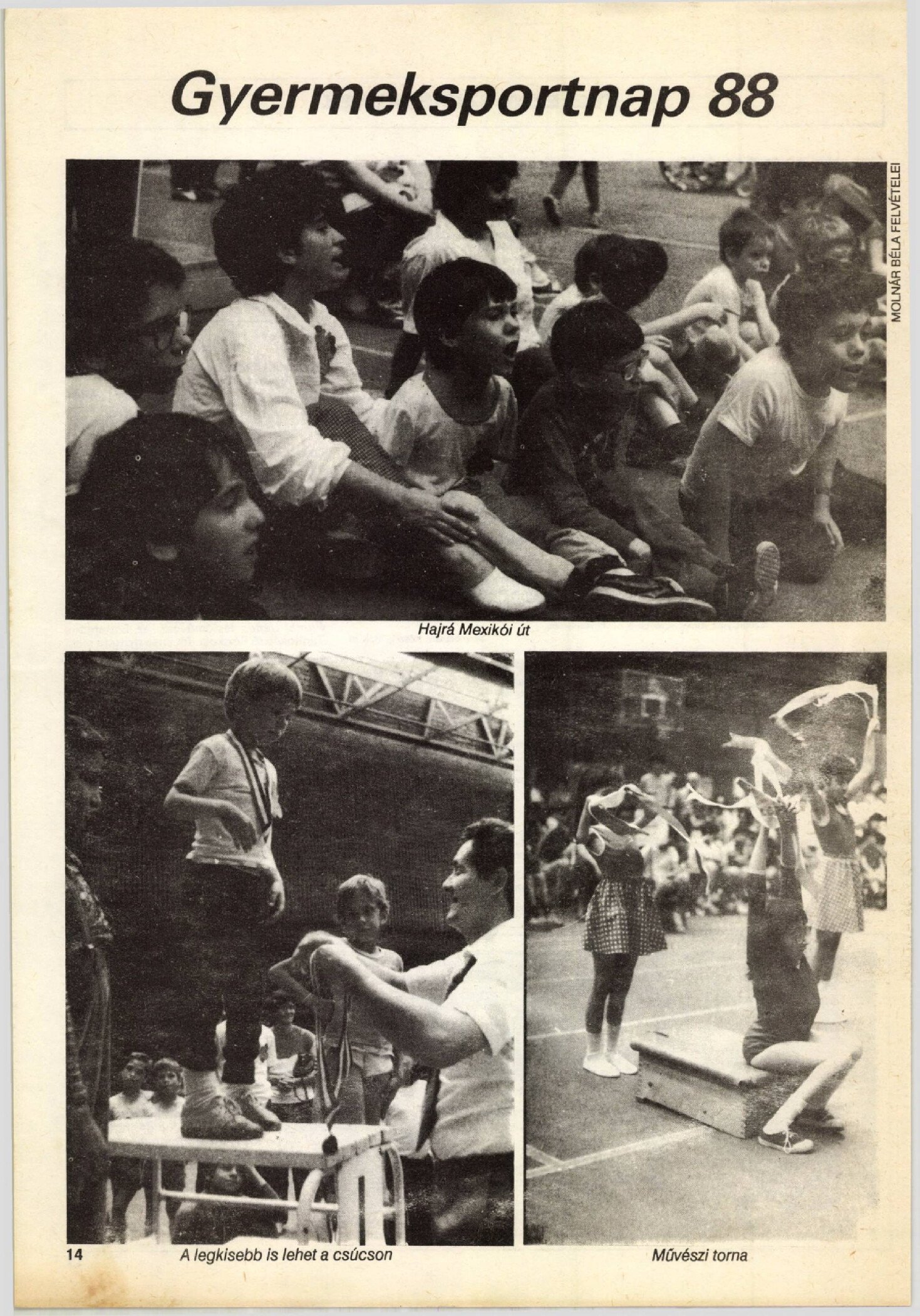 1988.10.21 Gyermeksportnap. Humanitas borító