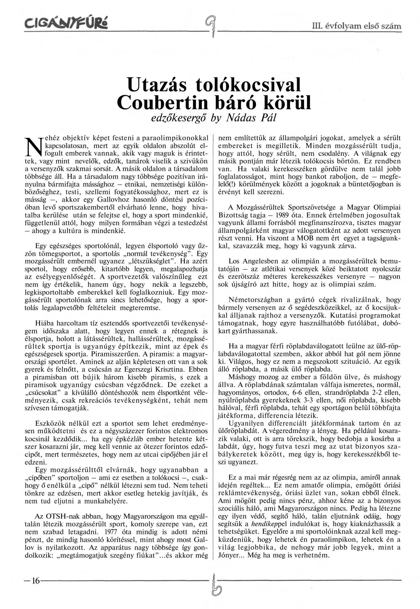1996 Utazas tolokocsival. Ciganyfuro 3.evf .1.sz borító