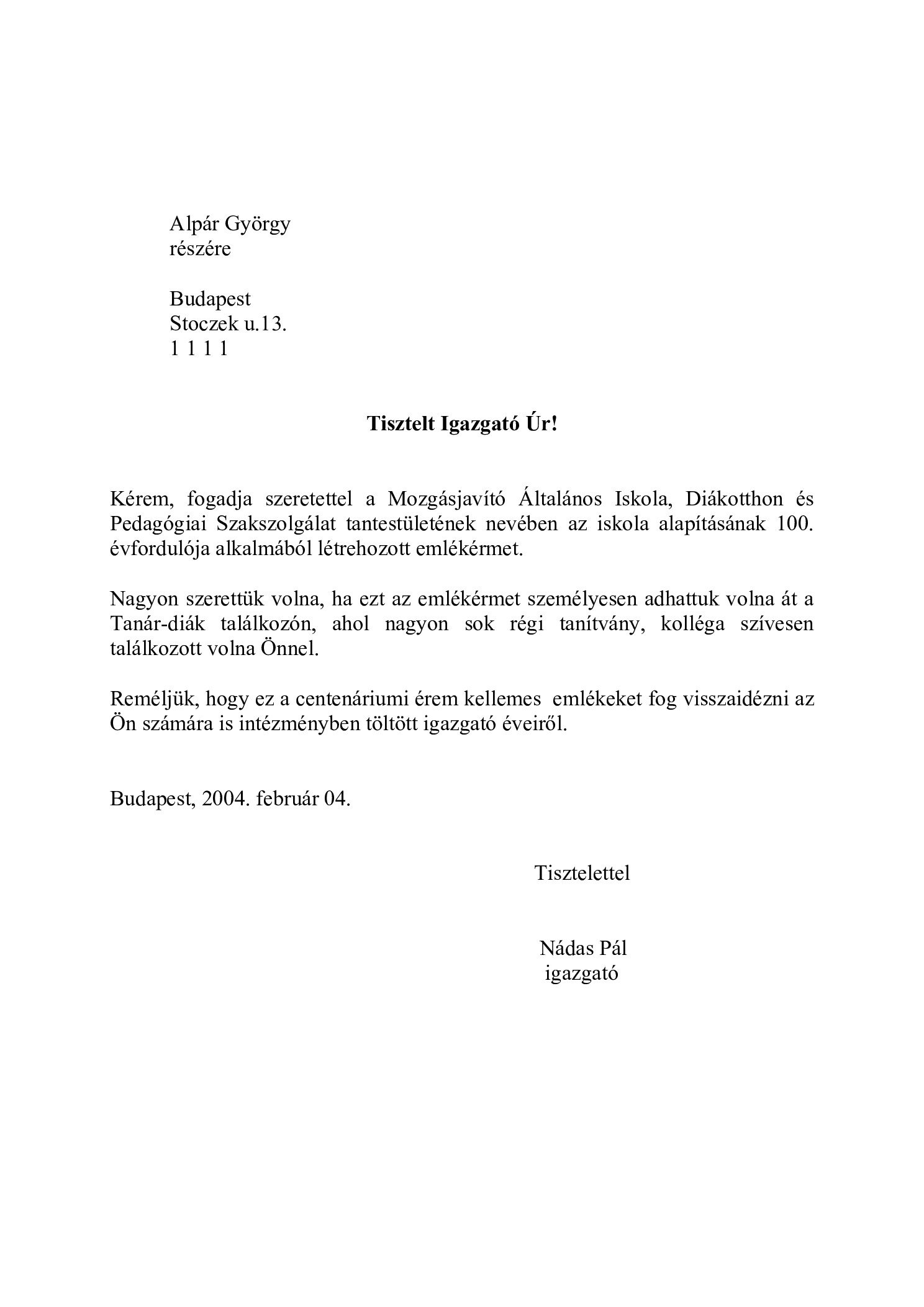 2004. 02. 04. Alpar Gyorgy reszere borító