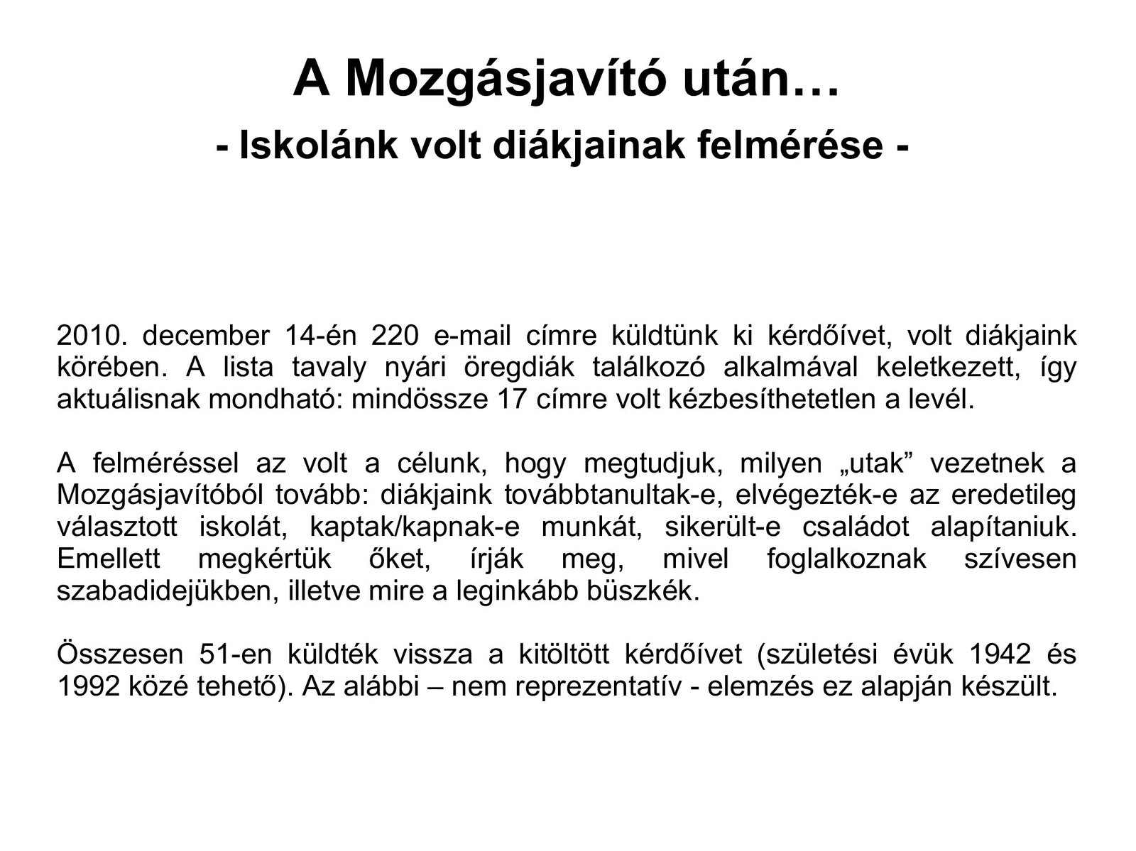 2011. A Mozgasjavito utan…Volt diakokkal keszult felmeres kiertekelese borító