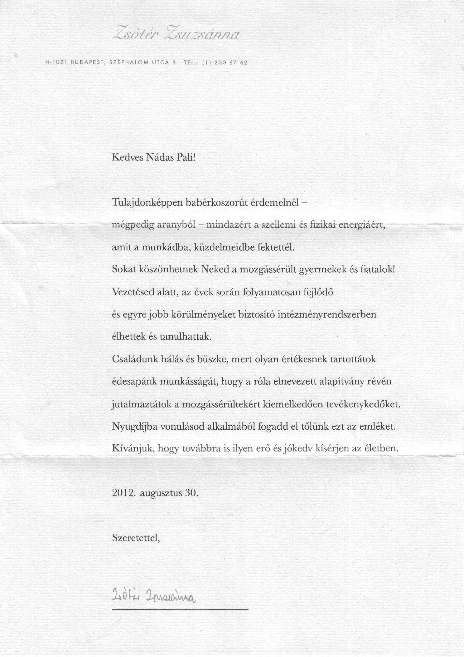 2012. Bucsuztato UZENETEK volt kollegaimtol borító