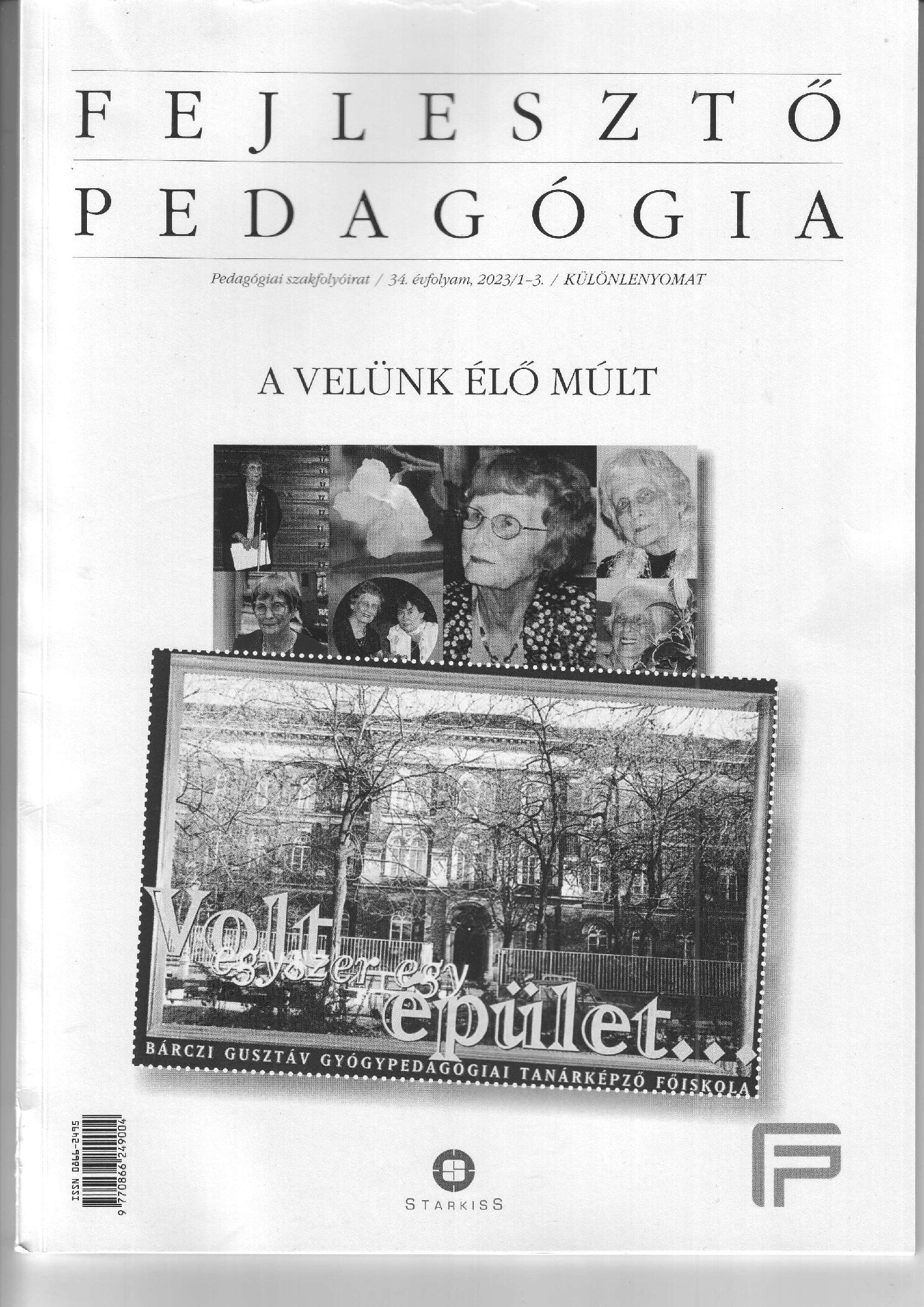2023 Gordosne dr. Szabo Anna emlekenek. Fejleszto Pedagogia borító